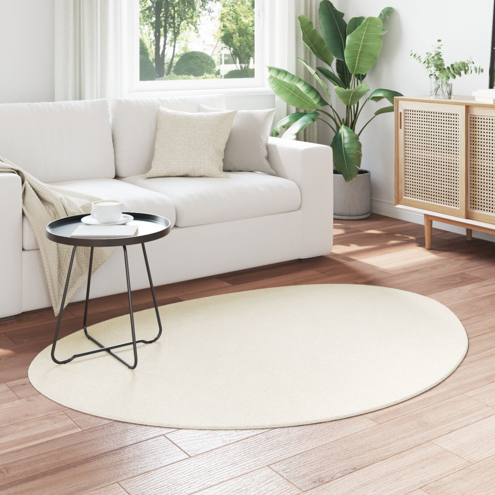 Produktbild för Områdesmattor HUARTE Kräm 100 x 200 cm Polyester