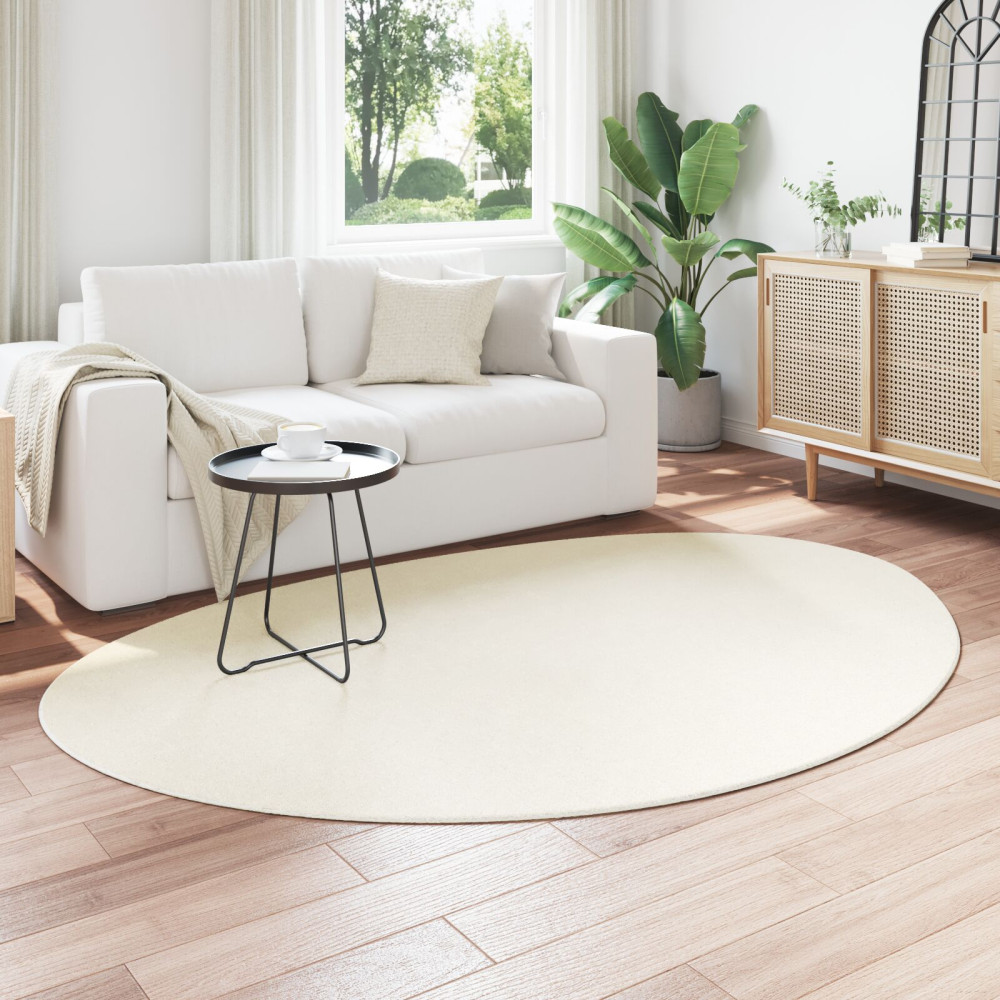 Produktbild för Områdesmattor HUARTE Kräm 140 x 200 cm Polyester