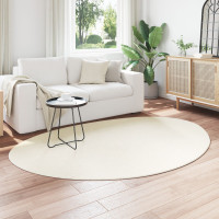 Produktbild för Områdesmattor HUARTE Kräm 140 x 200 cm Polyester