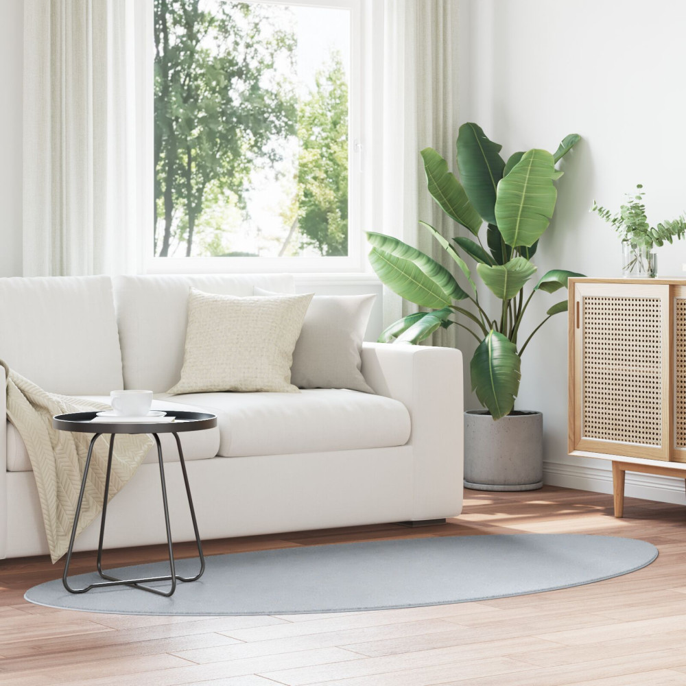 Produktbild för Områdesmattor HUARTE Grå 100 x 200 cm Polyester