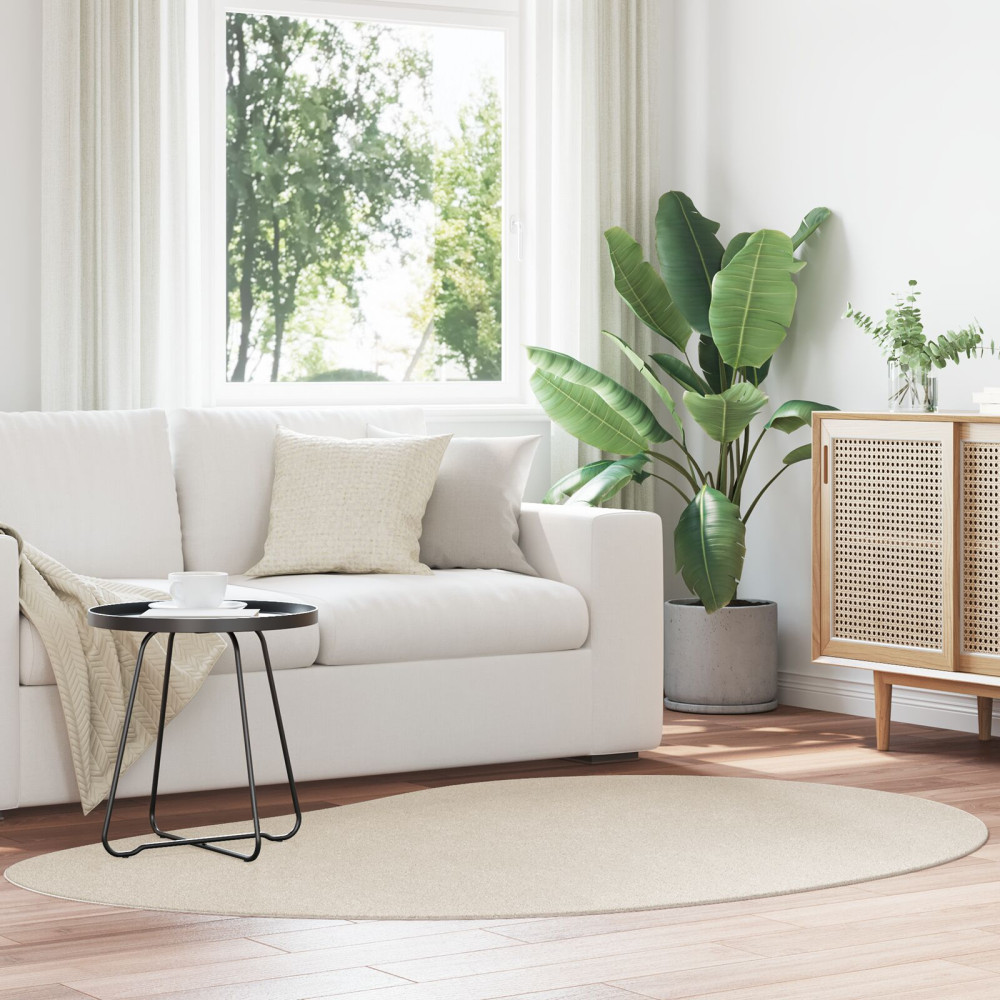 Produktbild för Områdesmattor HUARTE Beige 140 x 200 cm Polyester