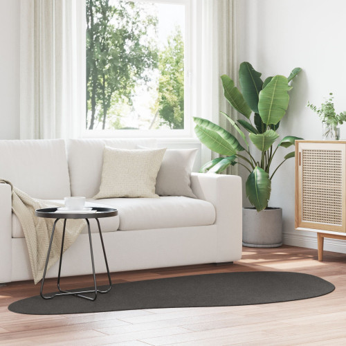 vidaXL Områdesmattor HUARTE Antracit 100 x 200 cm Polyester - Mattor