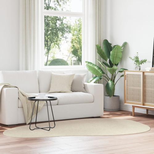 vidaXL Områdesmattor HUARTE Beige 160 x 230 cm Polyester - Mattor