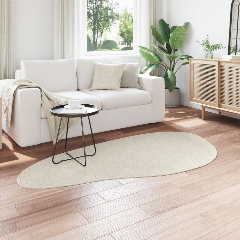 Produktbild för Områdesmattor HUARTE Kräm 100 x 200 cm Polyester