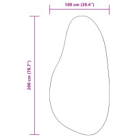 Produktbild för Områdesmattor HUARTE Kräm 100 x 200 cm Polyester