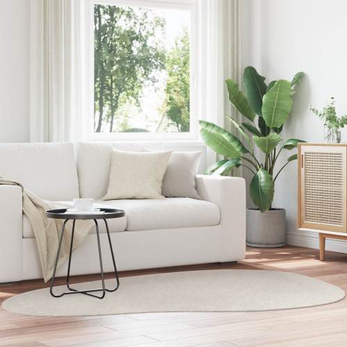 vidaXL Områdesmattor HUARTE Sand 140 x 200 cm Polyester - Mattor