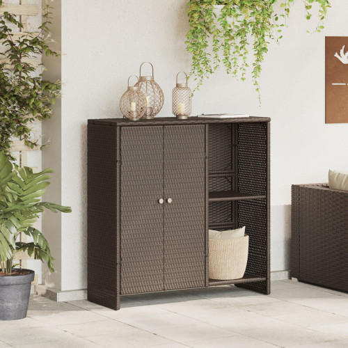 vidaXL Förvaringsskåp med hylla Brun 100 x 36 x 102 cm Rotting