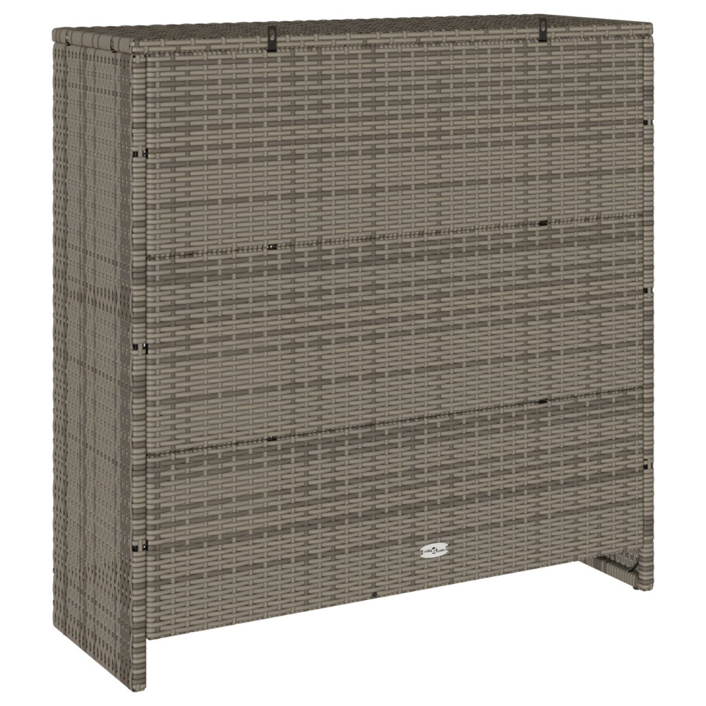 Produktbild för Förvaringsskåp med hylla med dörr Grå 100 x 36 x 102 cm Rotting