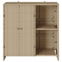 Produktbild för Förvaringsskåp med hylla Beige 100 x 36 x 102 cm Rotting