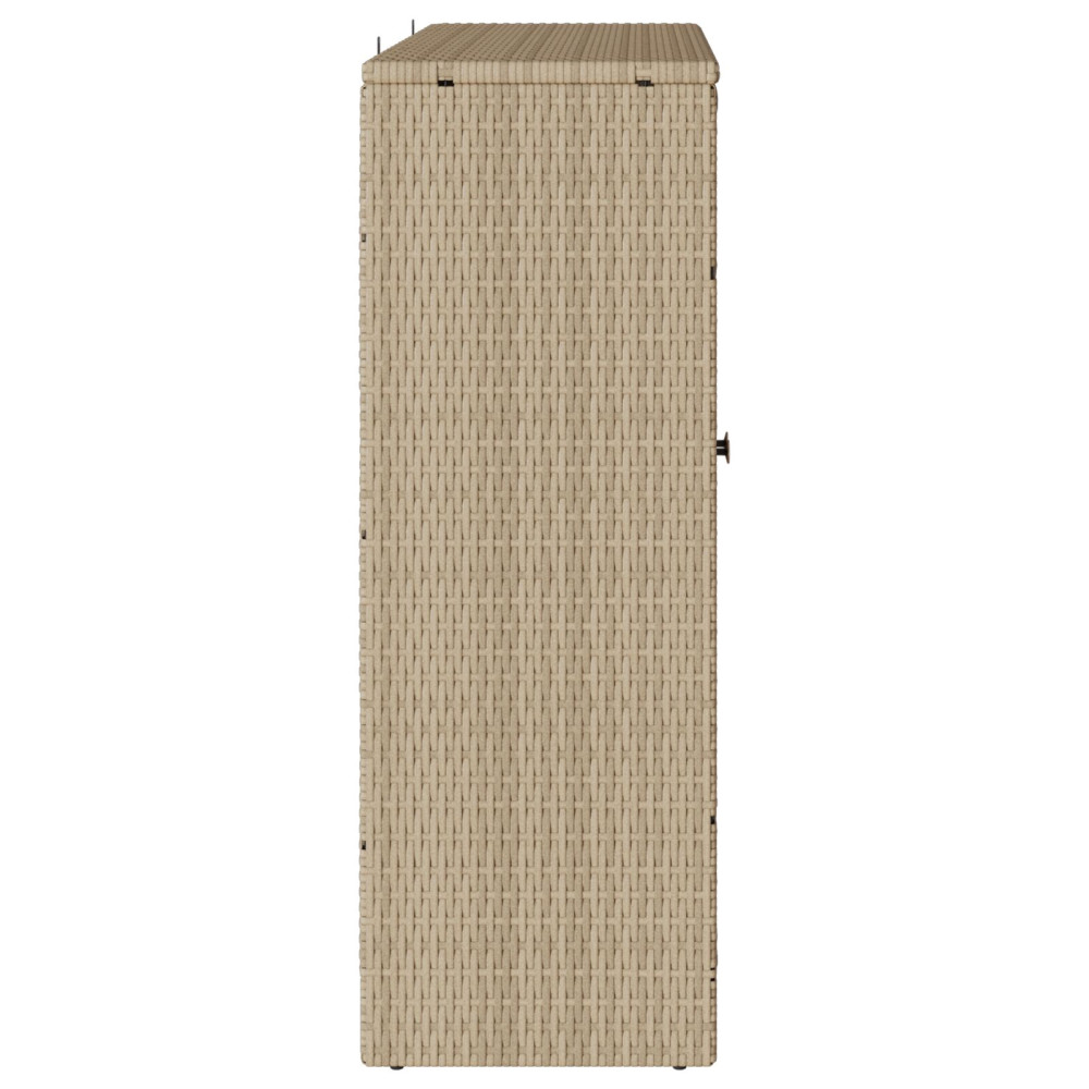 Produktbild för Förvaringsskåp med hylla Beige 100 x 36 x 102 cm Rotting
