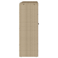 Produktbild för Förvaringsskåp med hylla Beige 100 x 36 x 102 cm Rotting