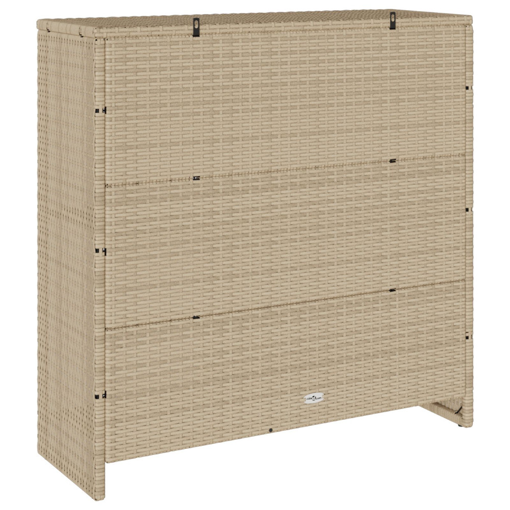 Produktbild för Förvaringsskåp med hylla Beige 100 x 36 x 102 cm Rotting