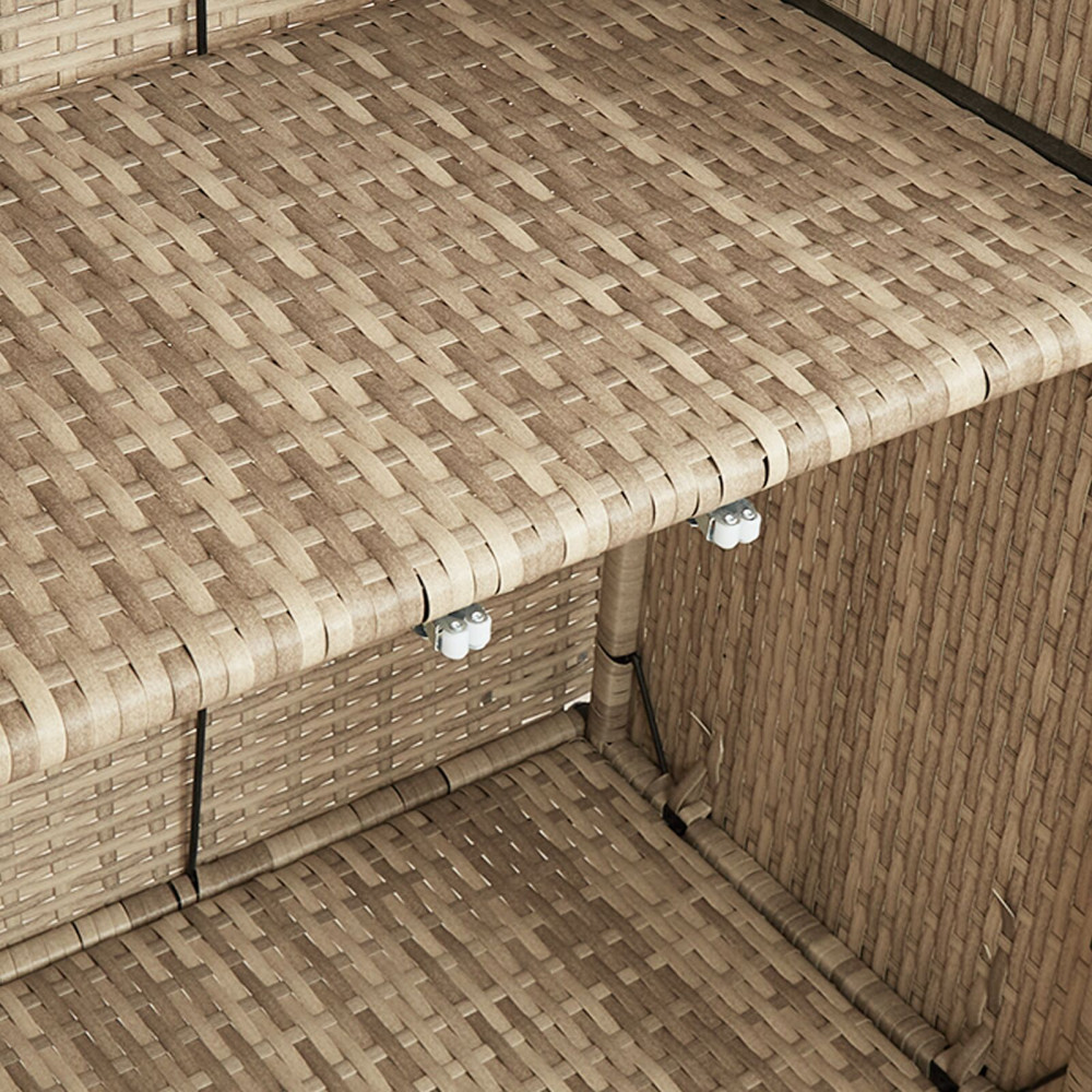 Produktbild för Förvaringsskåp med hylla Beige 100 x 36 x 102 cm Rotting