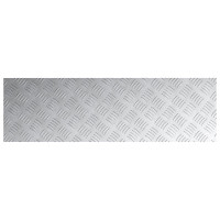 Produktbild för Trappsteg Rektangulär 4 pcs Silver 100 x 30 cm Aluminium