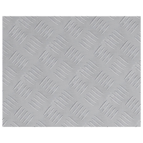 vidaXL Trappsteg Rektangulär 4 pcs Silver 50 x 40 cm Aluminium - Mattor