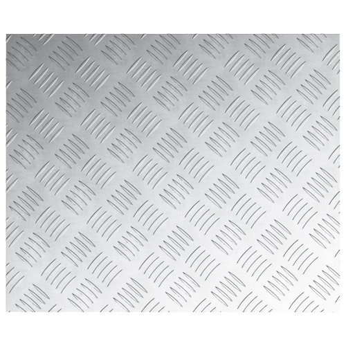 vidaXL Trappsteg Rektangulär 4 pcs Silver 60 x 50 cm Aluminium