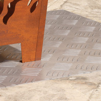 Produktbild för Trappsteg Rektangulär 2 pcs Silver 60 x 50 cm Aluminium