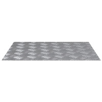 Produktbild för Trappsteg Rektangulär 4 pcs Silver 60 x 50 cm Aluminium