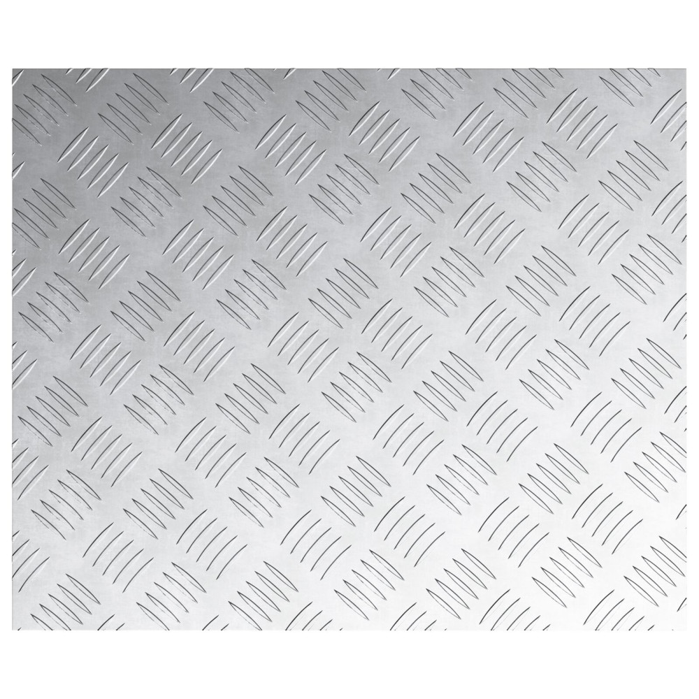 Produktbild för Trappsteg Rektangulär 4 pcs Silver 60 x 50 cm Aluminium