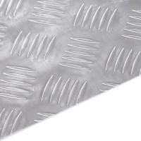 Produktbild för Trappsteg Rektangulär 2 pcs Silver 70 x 50 cm Aluminium