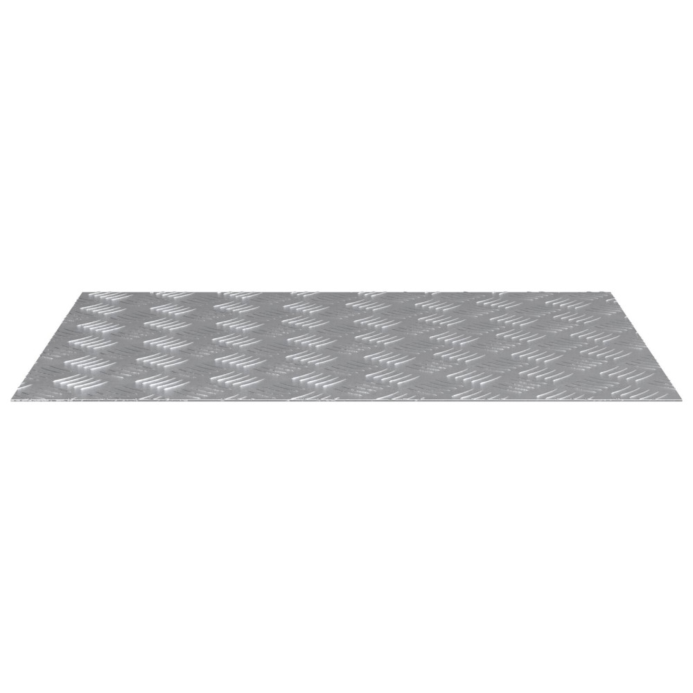 Produktbild för Trappsteg Rektangulär 4 pcs Silver 70 x 50 cm Aluminium