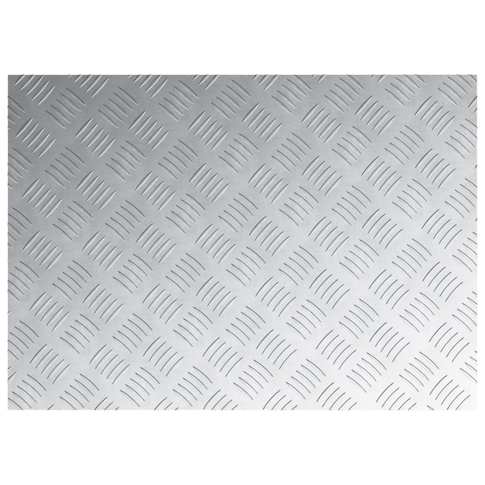 Produktbild för Trappsteg Rektangulär 4 pcs Silver 70 x 50 cm Aluminium
