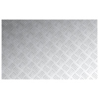 Produktbild för Trappsteg Rektangulär 4 pcs Silver 80 x 50 cm Aluminium