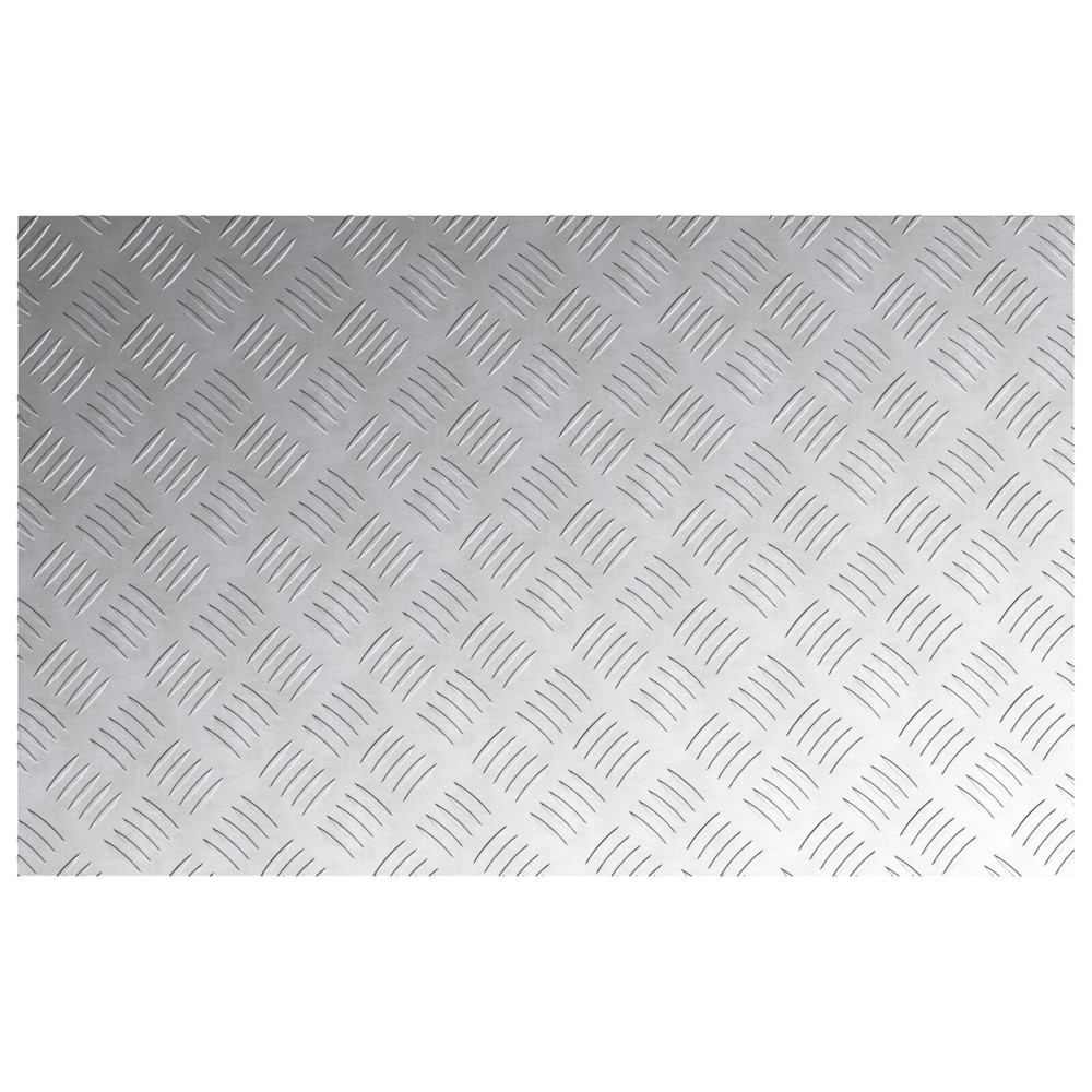 Produktbild för Trappsteg Rektangulär 4 pcs Silver 80 x 50 cm Aluminium