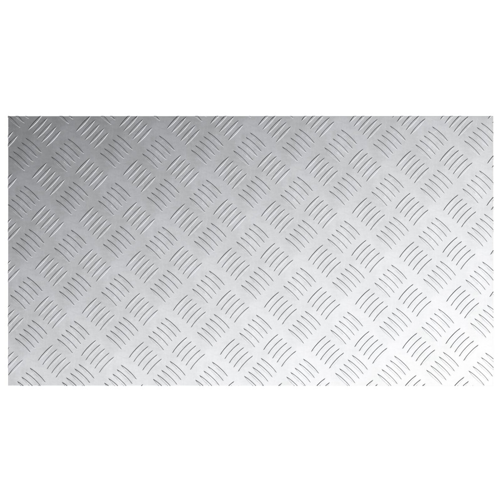 Produktbild för Trappsteg Rektangulär 4 pcs Silver 90 x 50 cm Aluminium