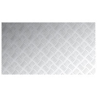 Produktbild för Trappsteg Rektangulär 4 pcs Silver 90 x 50 cm Aluminium