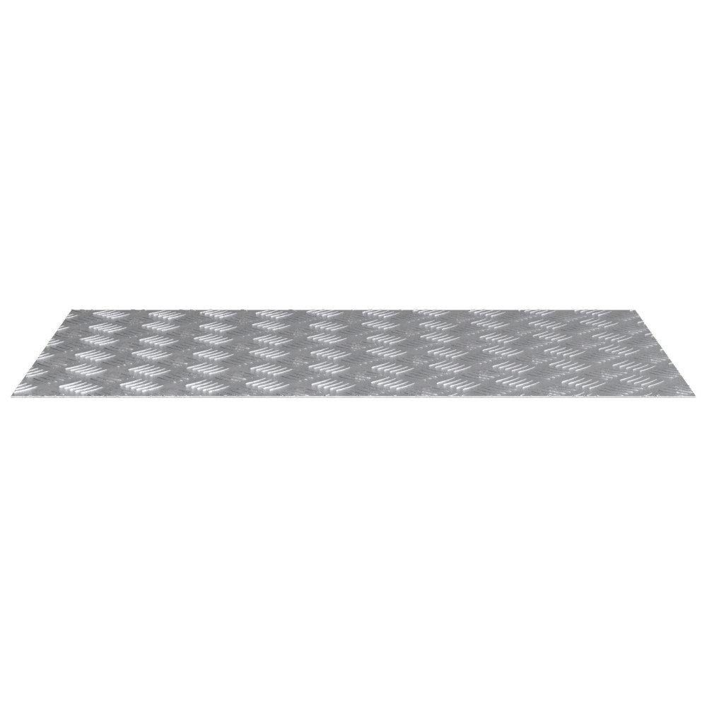 Produktbild för Trappsteg Rektangulär 2 pcs Silver 90 x 50 cm Aluminium