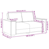 Produktbild för Tvåsitssoffa Svart 160 cm Konstläder