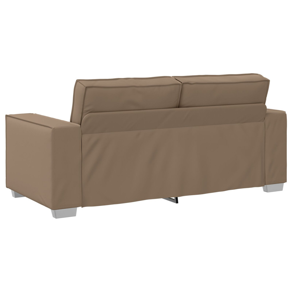 Produktbild för Tvåsitssoffa Cappuccino 180 cm Konstläder