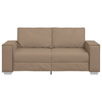 Produktbild för Tvåsitssoffa Cappuccino 180 cm Konstläder