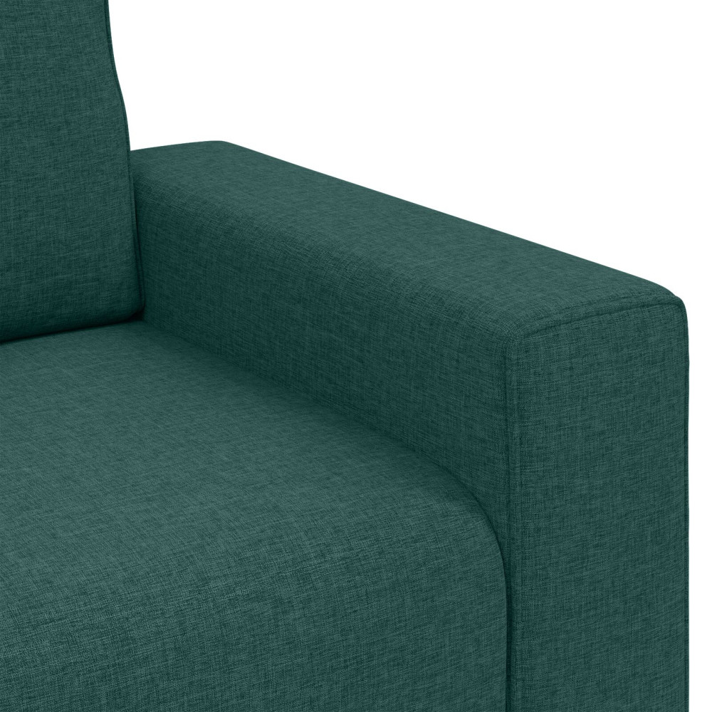 Produktbild för Soffstol Mörkgrön 100 cm tyg