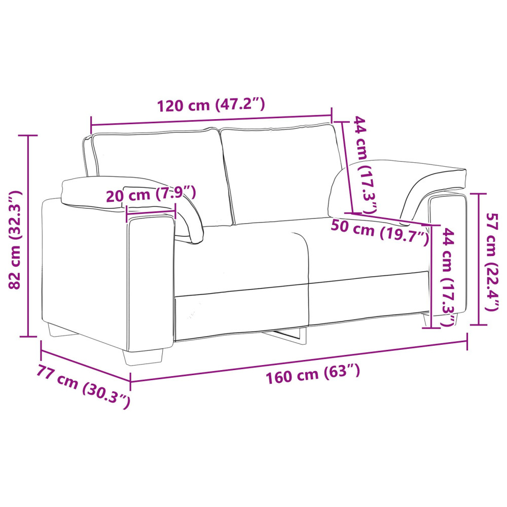 Produktbild för Tvåsitssoffa Mörkgrön 160 cm tyg