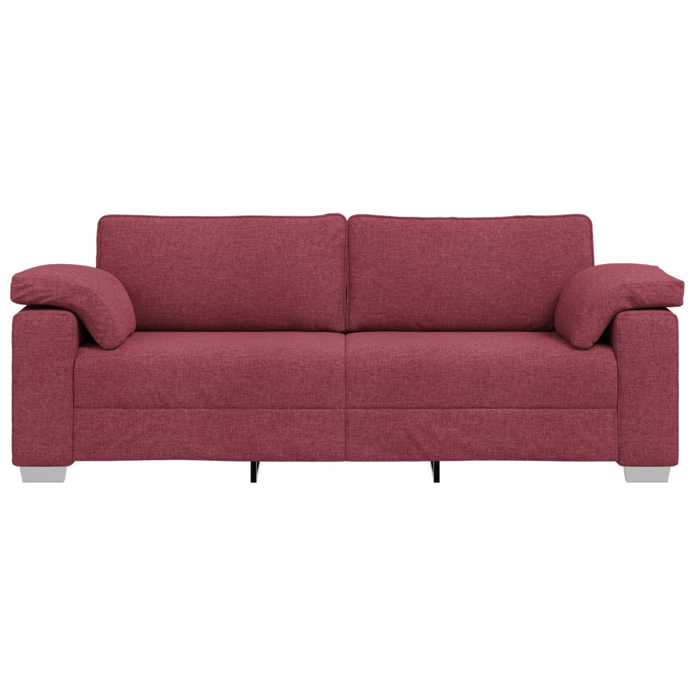 Produktbild för 3-Sits soffa Vinröd 220 cm tyg