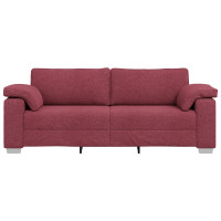 Produktbild för 3-Sits soffa Vinröd 220 cm tyg