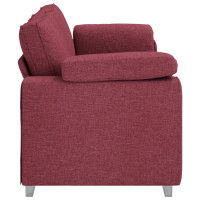 Produktbild för 3-Sits soffa Vinröd 220 cm tyg