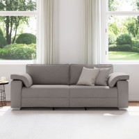 Produktbild för 3-Sits soffa Taupe 220 cm tyg