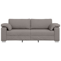 Produktbild för 3-Sits soffa Taupe 220 cm tyg