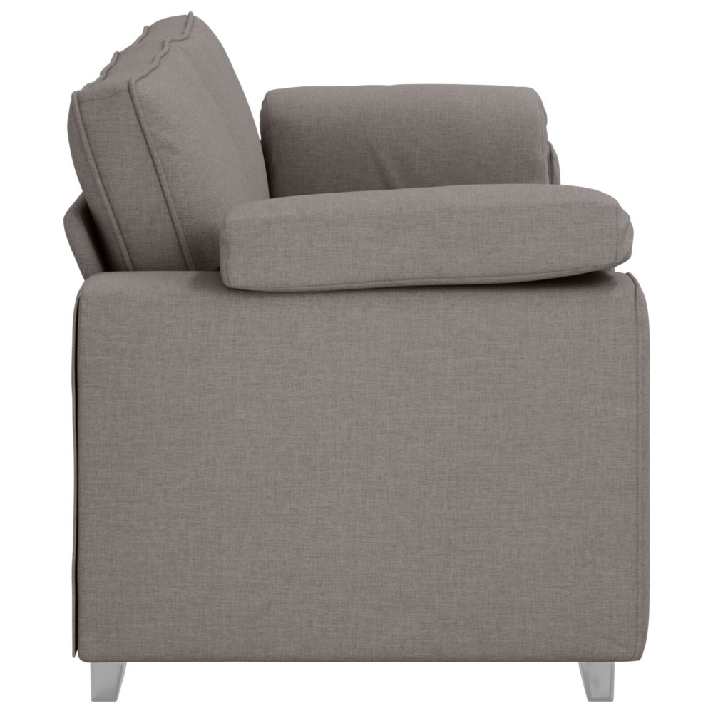 Produktbild för 3-Sits soffa Taupe 220 cm tyg