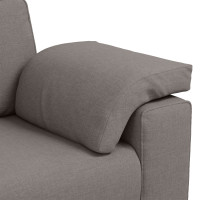 Produktbild för 3-Sits soffa Taupe 220 cm tyg