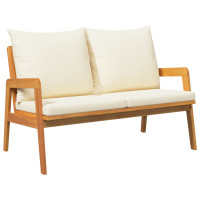 Produktbild för Trädgårdsbänk Olivenatur 115 x 65 x 71 cm Massivt Akaciaträ