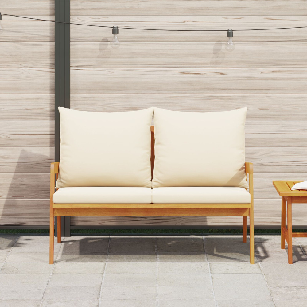 Produktbild för Trädgårdsbänk Olivenatur 115 x 65 x 71 cm Massivt Akaciaträ