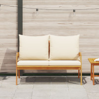 Produktbild för Trädgårdsbänk Olivenatur 115 x 65 x 71 cm Massivt Akaciaträ