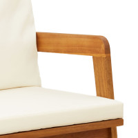 Produktbild för Trädgårdsbänk Olivenatur 115 x 65 x 71 cm Massivt Akaciaträ