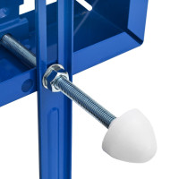Produktbild för Cistern Ram med lagring Vit 50 x 8 x 131 cm Stål