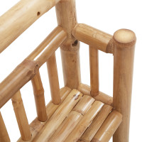 Produktbild för Vägg hylla med hylla Naturfärg 40 x 13 x 44 cm Bambu