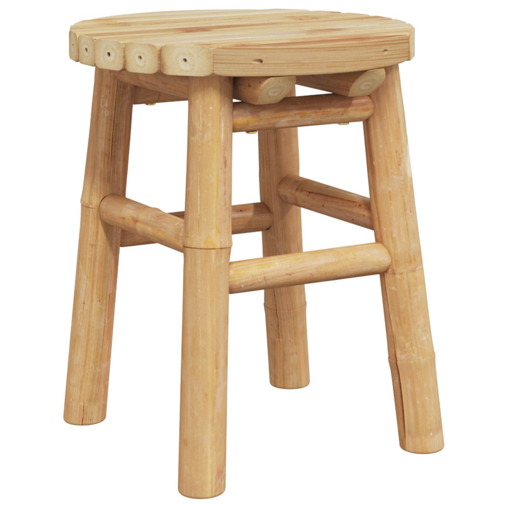 Produktbild för Pall Naturlig bambu 30 x 30 x 36 cm Bambu